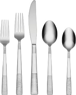 Oneida Paxton 42 Piece Everyday Flatware Set, Service for 8, 18/0 Stainless Steel, Silverware Set