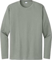 SPORT-TEK Long Sleeve PosiCharge Competitor Tee | Gym T-Shirt for Men & Women, Athletic Fit Workout Clothing for Spring & Summer Fashion