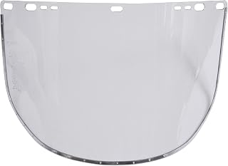 Jackson Safety Face Shield Window for Headgear, 9 in. x 15.5 in. x .040 in, PETG, Bound, Clear, 50 Units/Case, 28962