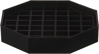 Winco Medium, Black (Pack of 4) | Easy to clean grid, Great for Beverage Stations, Spill Containment, Counter Protection and Drink Service