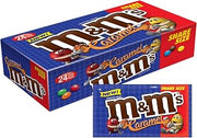 M&M's Caramel Chocolate Candy Share Size 2.83-Ounce Pouch 24-Count Box