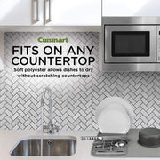 Dish Drying Mat With Rack For Kitchen Counter by Cuisinart – standard, Plastic, Gray, Model 18US6251GRAY