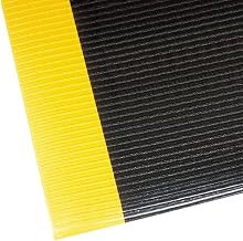 NoTrax 406 Razorbackâ„¢ Ribbed Anti-Fatigue Mat, 2' X 60' Black/Yellow