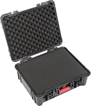 Waterproof Hard Case w/Pinche Tear Foam, 20"L x 16-3/4"W x 9-7/16"H, Black