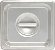 Thunder Group STPA5160C Steam Table Pan Cover 1/6 Size Solid with Handle