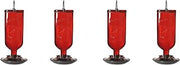 Perky-Pet 8109-2 Antique Glass Bottle Hummingbird Feeder-16-Ounce Capacity, Red (Pack of 4)