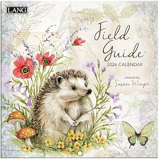 Lang, Field Guide 2026 Mini Wall Calendar, 7'' X 7'', 12-Month Calendar with Stapled Binding