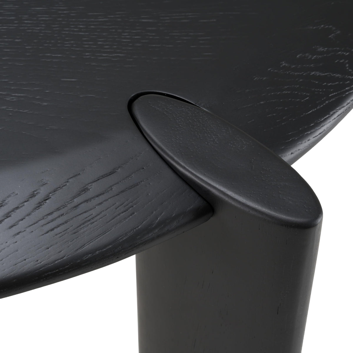 Steven - Modern Black Oval Dining Table by Limari Home – Rubberwood, Black, Model LIM-83024