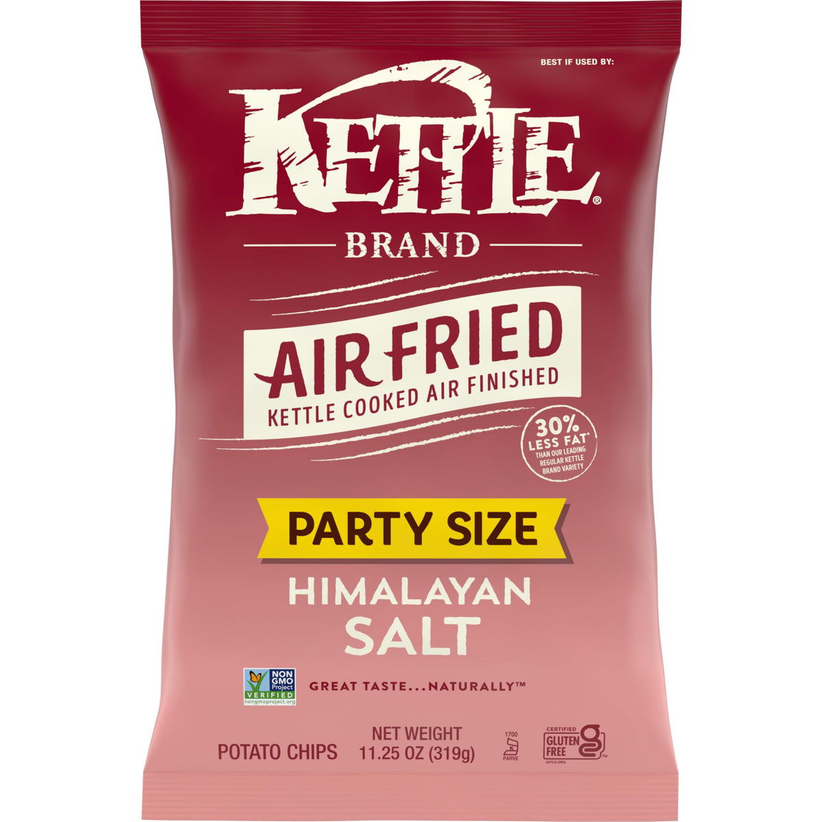 Air Fried Himalayan Salt Potato Chips by Kettle Brand – 11.25 Ounce (Pack of 1), Model 200790115390