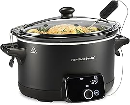 Hamilton Beach Portable Ready, Set, Dinner 6 Quart Programmable Slow Cooker