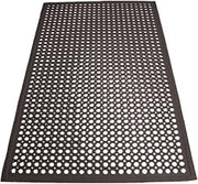 Winco 3' x 5' Red Anti-Fatigue Commercial Mat | Anti-fatigue, Beveled edge