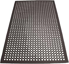 Winco 3' x 5' Red Anti-Fatigue Commercial Mat | Anti-fatigue, Beveled edge