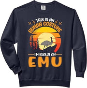 Emu Costume Halloween Comfort Colors Adult Sweatshirt