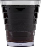 G.E.T. 12 oz Clear Stackable Cirq Plastic Tumbler (Set of 12)