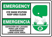 Accuform SIGNS Eye Wash Sign, 18cm x 25cm, GRN and BK/WHT SBMFSD928MVP