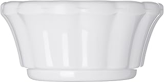 Carlisle FoodService Products 4394202 Melamine Scalloped Ramekin, 1 oz, White