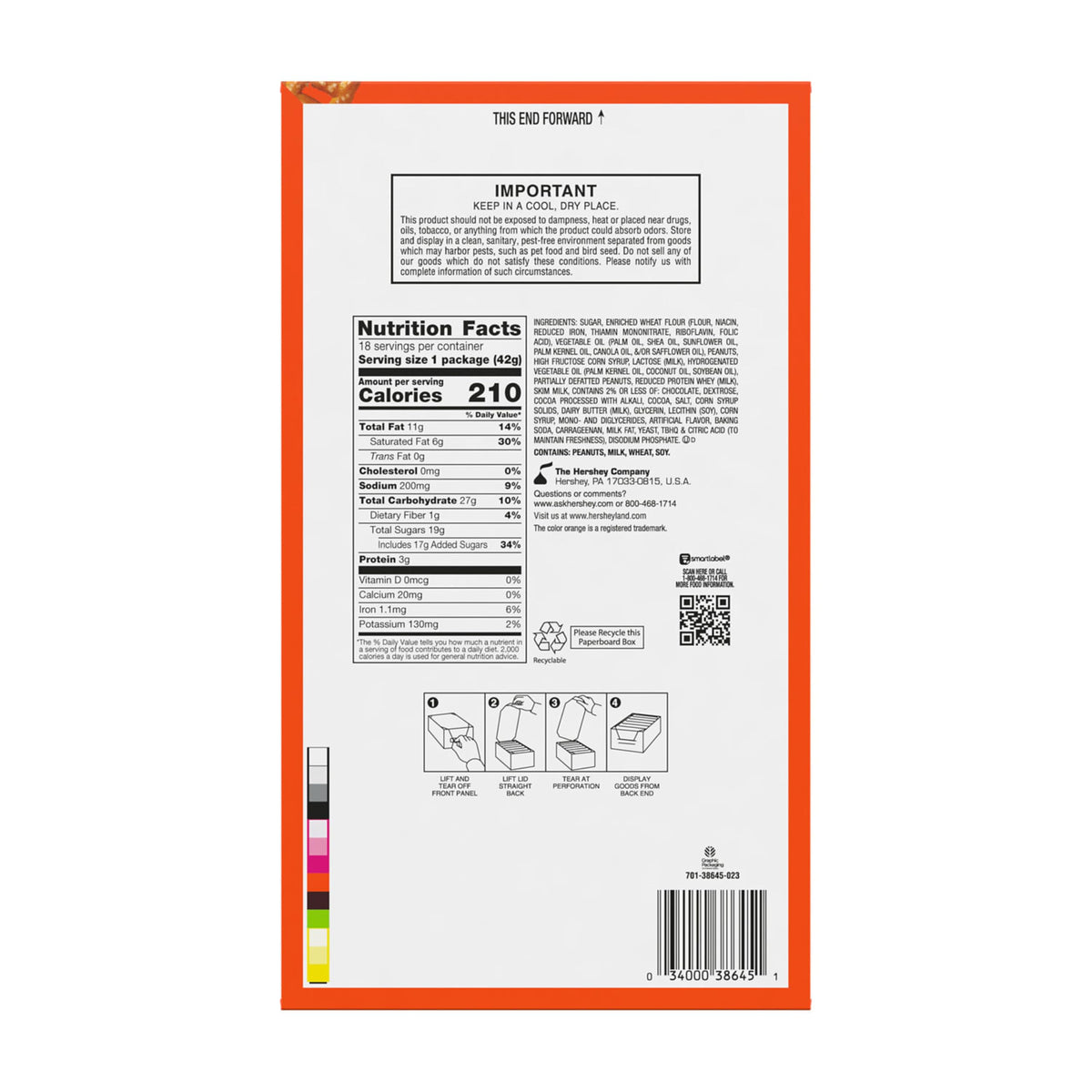 TAKE 5 Pretzel by Reese's – 1.5 Ounce (Pack of 18), Pack of 18, Model 20034000386455