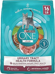 Purina ONE High Protein Urinary Tract Health Dry Cat Food, 16 lb Bag