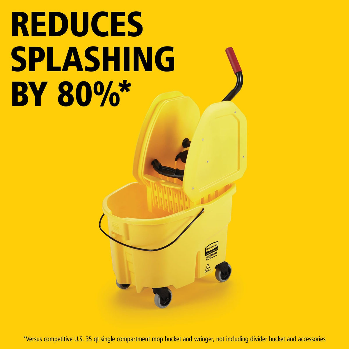 Rubbermaid Commercial Products Yellow / 35 Qt / Mop Bucket&Wringer Buckets