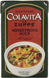 COLAVITA Minestrone Soup, 17.6-Ounce Boxes (Pack of 6)
