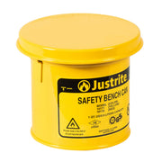 Justrite Yellow / 1 Quart / Bench Cans