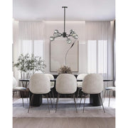 8-Light Black Iron Chandelier with Crystal Shades - Lighting - Black by Design Living – Black, Model YS91C26B