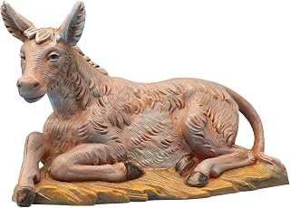 Fontanini by Roman Seated Donkey Nativity Figurine, 5-Inch