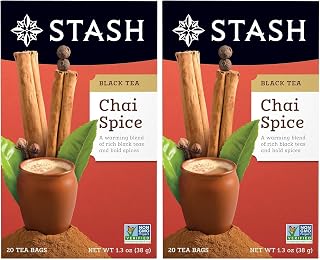 Stash Tea Chai Spice Black Tea, 20 ct (Pack of 2)