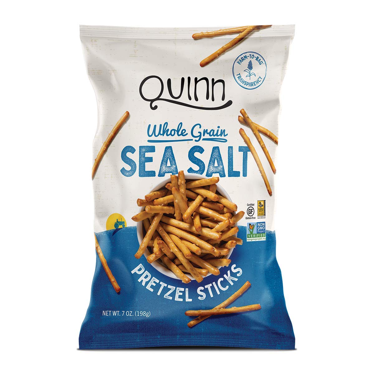Pretzel Snack Bags (36 pack) Whole Grain by Quinn – 1.5 Ounce (Pack of 36), Pack of 36