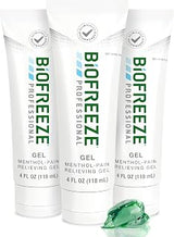 Biofreeze Professional Pain Relief Gel, Cooling Menthol, 4 FL OZ (3 pack)