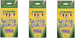 Bulk Buy: Crayola Write Start Colored Pencils 8/Pkg 68-4108 (3-Pack)