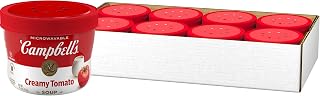 Campbell's Creamy Tomato Soup, 15.4 oz Microwavable Bowl (8 Pack)