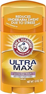 Arm & Hammer Ultra Max Deodorant Powder Fresh, Solid, 1 Oz
