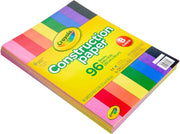 Construction Paper 96 Sheets - Pack of by Crayola – 9" x 12" (Pack of 2), Paper, Multiple Color, Pack of 2, Model 99-3000