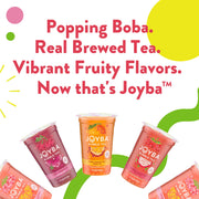 Bubble Tea Raspberry Dragonfruit Black Tea Bubble Tea by JOYBA – 6 Pack, Pack of 6