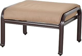 Savannah Outdoor Aluminum Ottoman