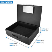 Portable Digital Keypad Lock Box by Barska – One Size, 0.49 cubic_feet, Alloy Steel, Black, Model AX11910
