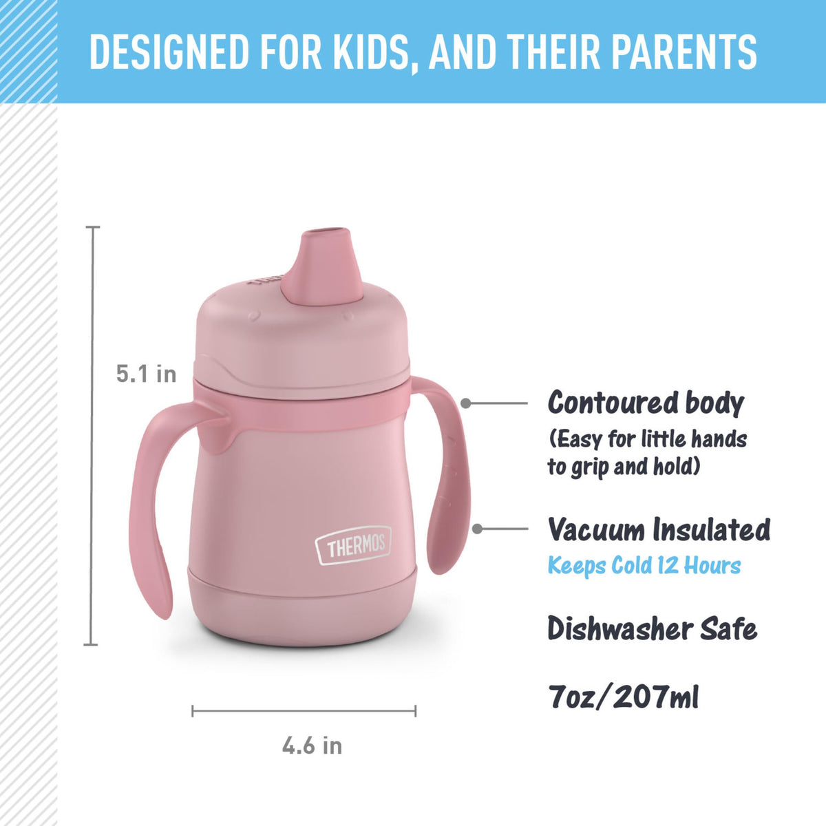 THERMOS Pastel Rose / 7 Ounces / Modern Thermoses