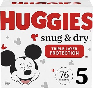 HUGGIES Snug & Dry Diapers, Size 5