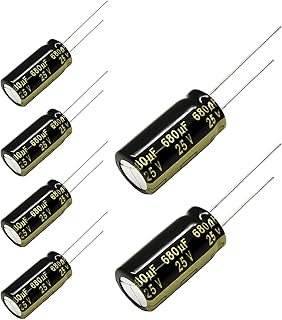 Replacement for 6 pcs Panasonic FM Series Capacitors 25V 680uf Low ESR Impedance 105°C