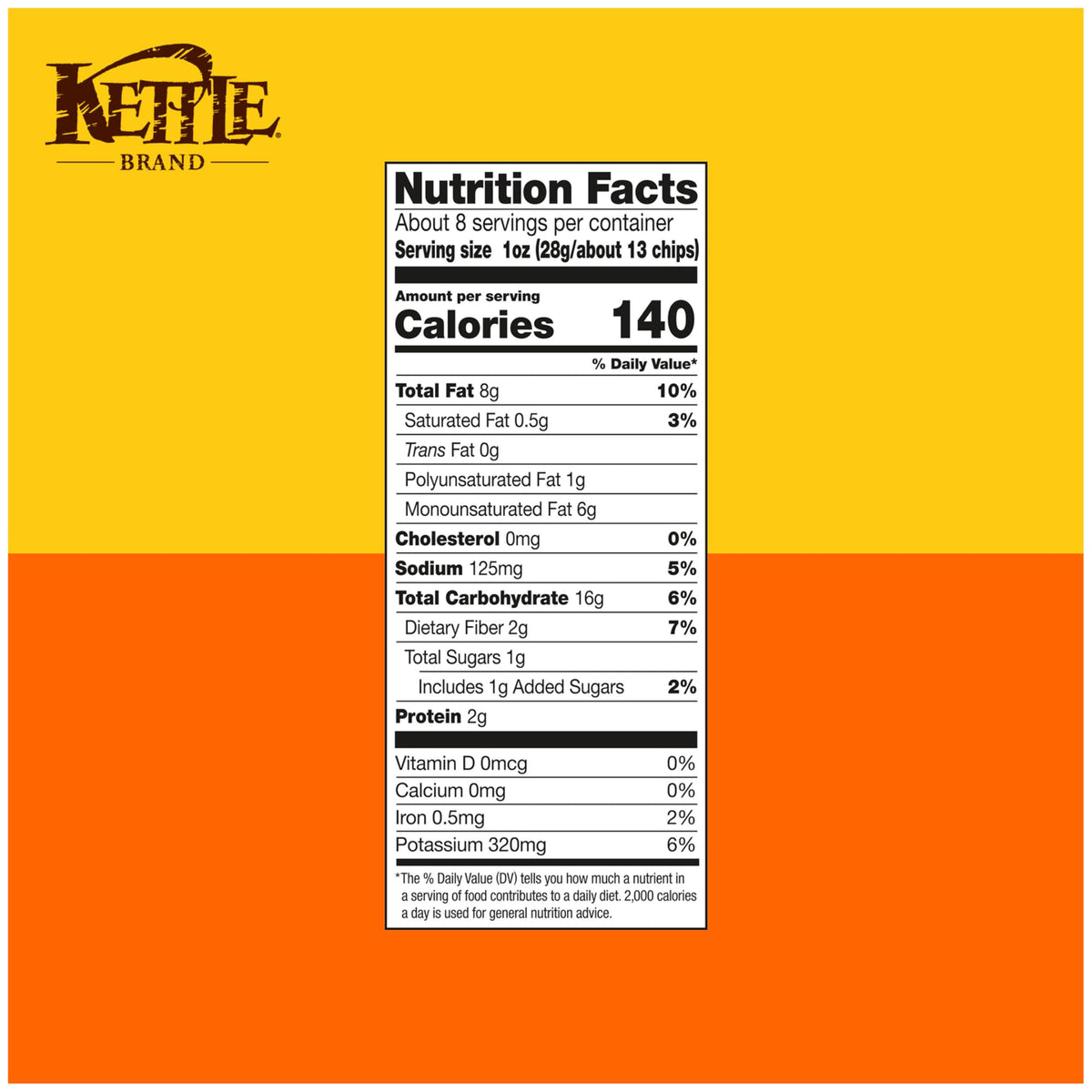 Kettle Brand Backyard Barbeque / 7.5 Ounce (Pack of 2) / 1 Potato