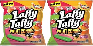 Laffy Taffy Candy, Fruit Combos, Individually Wrapped Mini Bars, 6 Ounce (Pack of 2)