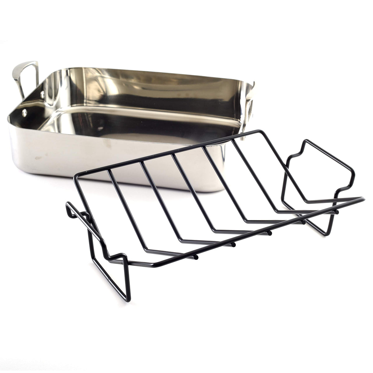Norpro Roasting Rack, Nonstick Coating, Extra Large 13 x 10 Inch, Black