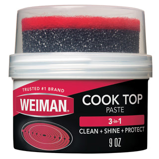 Cooktop Cleaner Paste by Weiman – 9 Ounce (Pack of 1), Glass, 9 Oz Single