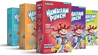 HAWAIIAN PUNCH Kid's Choice Variety Pack– Powder Drink Mix - (5 boxes, 40 sticks) – Sugar Free & Delicious, Excellent source of Vitamin C