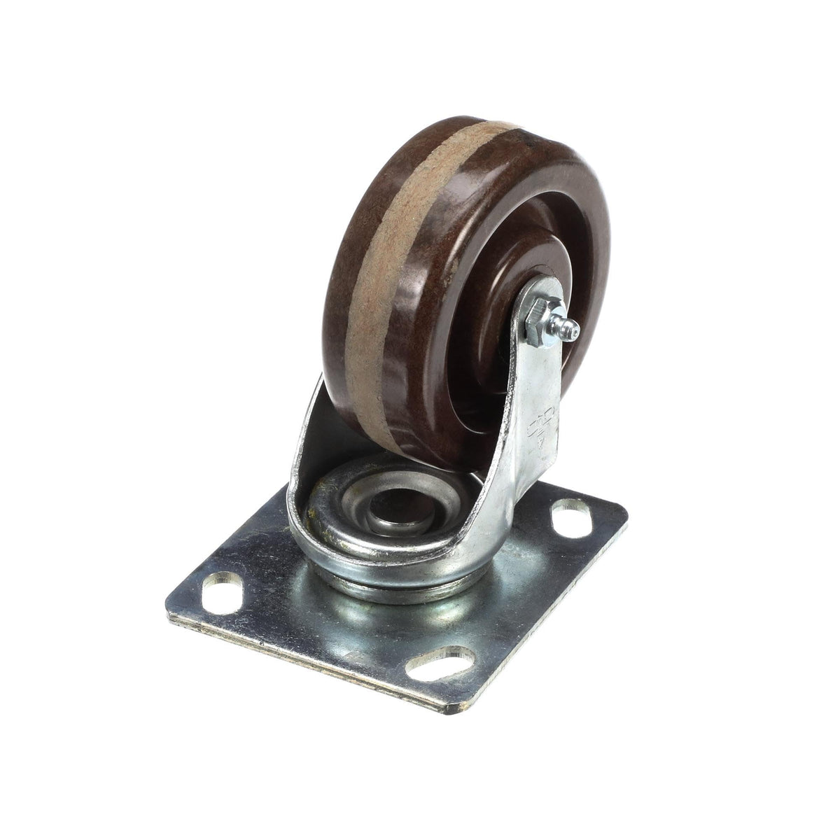 Caster 4 Inch High Temp W/Zerk by Kason – Stainless Steel, Brown, Model 6C504002HTPHNZ