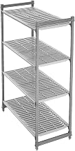 Cambro CBU184872V4580 Camshelving Basics Starter Unit 4V 18X48X72 Brushed Graphite 1 Each