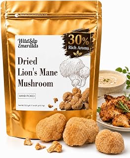 Dried Lion's Mane Mushroom Brain Focus 4.17oz | Artisan brain support & immune health superfood. Natural energy & focus boost. Vegan non-GMO functional fungi for tea.
