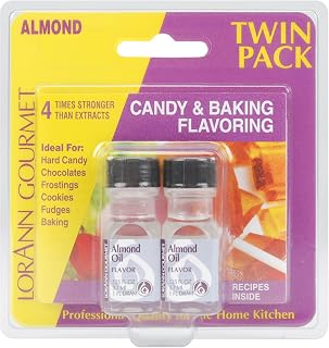 LorAnn Oils Candy & Baking Flavoring .125oz Bottle 2/Pkg-Almond Oil