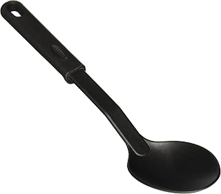 Winco NC-SS1 Nylon Solid Spoon, Black Medium
